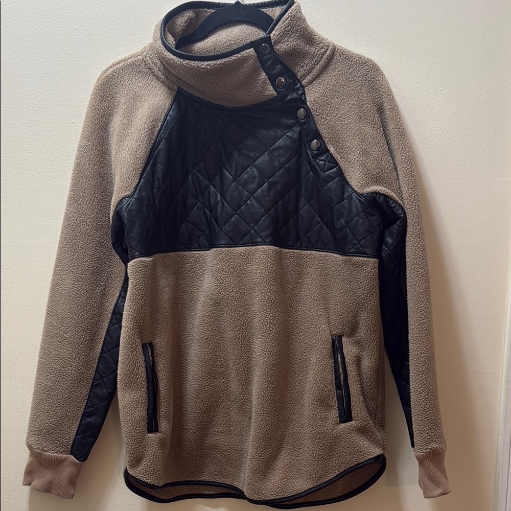 Abercrombie fleece & quilted jacket